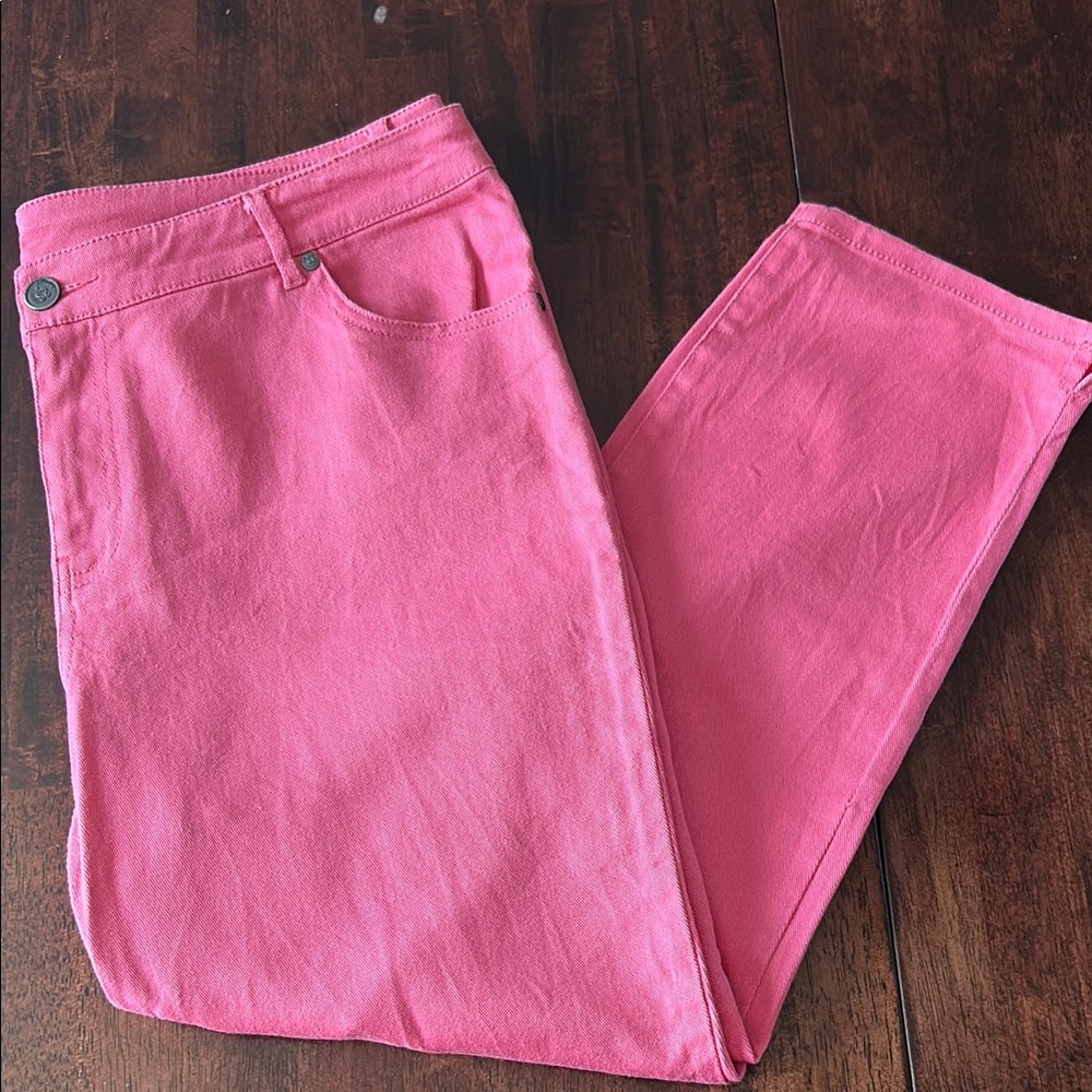 Pink Skinny Jeans with Smooth Denim